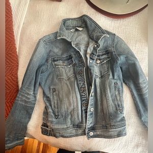 Zara Denim Fitted Jacket